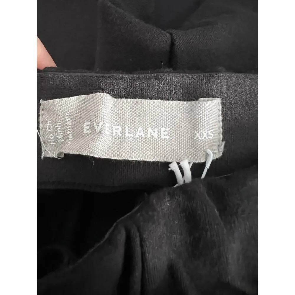 NWT Everlane Women's The Dream Ankle Pant Tapered Leg Minimalist Black Size XXS